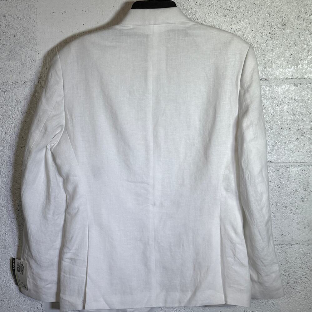 Bar III Men's Slim-Fit White 100% Linen Suit Jacket white 38S $360 - Picture 3 of 9